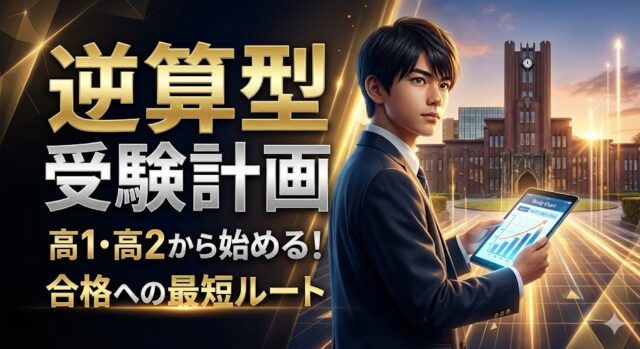 【保存版】高1・高2から始める「逆算型」受験計画の立て方完全ガイド｜合格への最短ルートはこれだ！